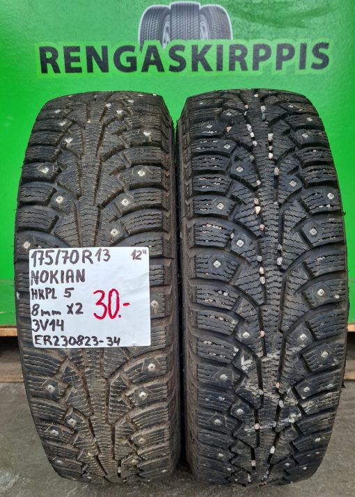 175/70R13 Nokian HKPL 5 nasta 8mm / 3V14