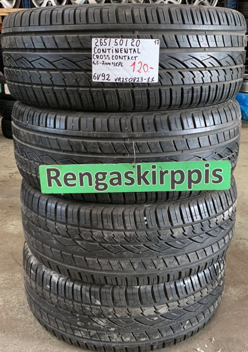 265/50R20 Continental CrossContact kesä 6,5-7mm / 6V92