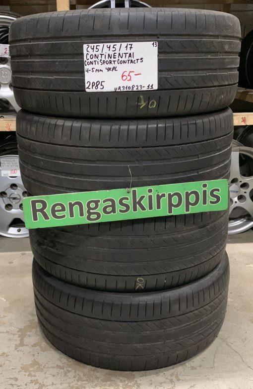 245/45R17 Continental ContiSportContact 5 kesä 4-5mm / 2V85