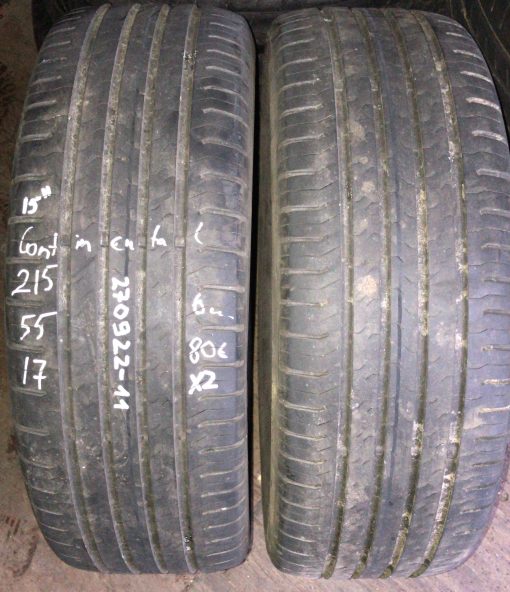 215/55R17 Continental kesä 6mm / K2