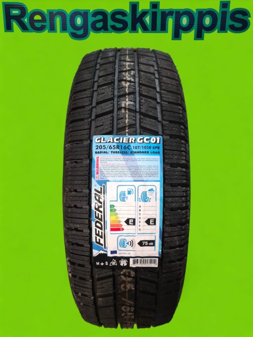 205/65R16C Federal Glacier Gc01  107/105R  F,E 75dB/kitka