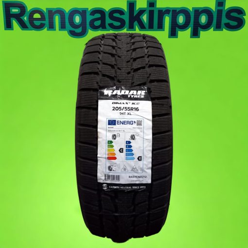 205/55R16 Radar Dimax Ice 94T XL 69dB C E kitka