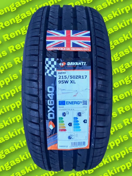215/50R17 Davanti DX640 95W XL C,B 68dB/kesä