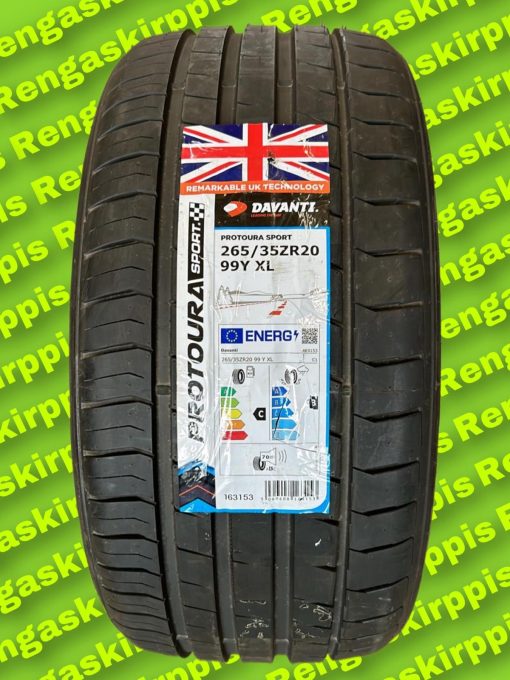 265/35R20 Davanti Protoura Sport 99Y XL C,B 70dB/kesä