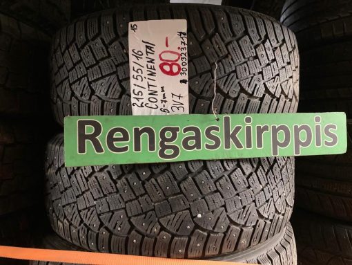215/55R16 Continental nasta 6-7mm / 3V7