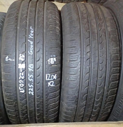 225/55R18 Goodyear kesä, 8mm / 5P54