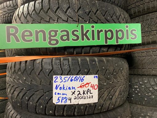 K 235/60R16 Nokian nasta 6mm DOT04 5P84