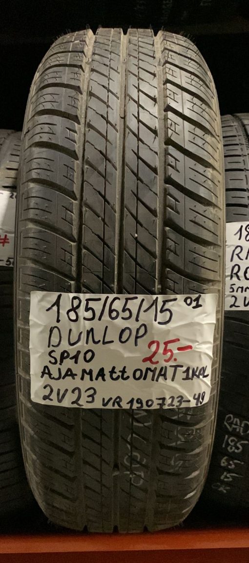 185/65R15 Dunlop SP10 kesä ajamattomat / 2V23