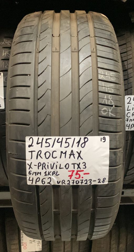 245/45R18 Tracmax X-Privilo TX3 kesä 6mm / 4P62