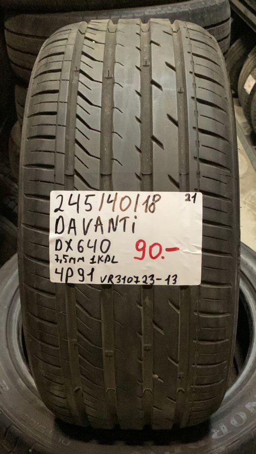 245/40R18 Davanti DX640 kesä 7,5mm / 4P91