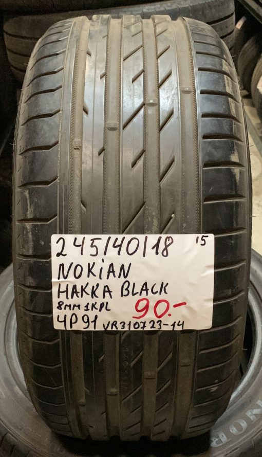 245/40R18 Nokian Hakka Black kesä 8mm / 4P91