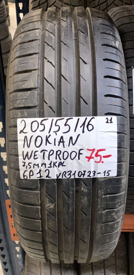 205/55R16 Nokian Wetproof kesä 7,5mm / 6P12