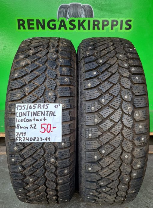 195/65R15 Continental IceContact nasta 8mm / 2V11