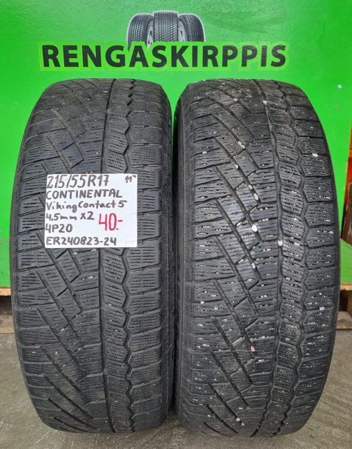215/55R17 Continental VikingContact 5 kitka 4,5mm / 4P15