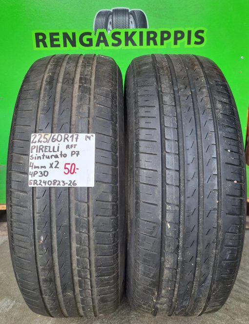 225/60R17 Pirelli Cinturato P7 RFT kesä 4mm / 5v36