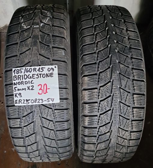 185/60R15 Bridgestone Nordic kitka 5mm / K9