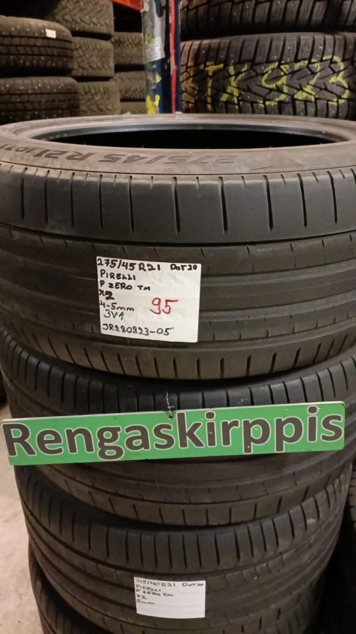 275/45R21 Pirelli PZero TM kesä 4-5mm / 3V1