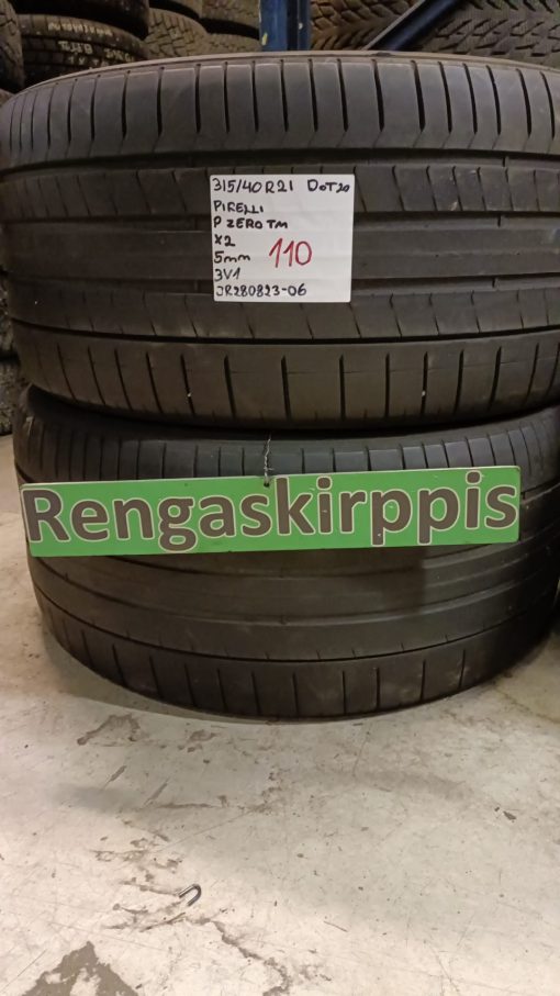 315/40R21 Pirelli PZero TM kesä 5mm / 3V1