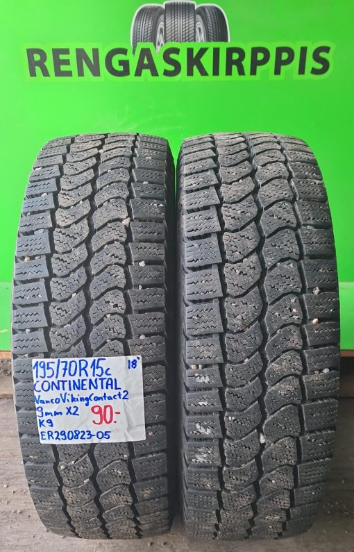 195/70R15c Continental VancoVikingContact 2 kitka 9mm / K9