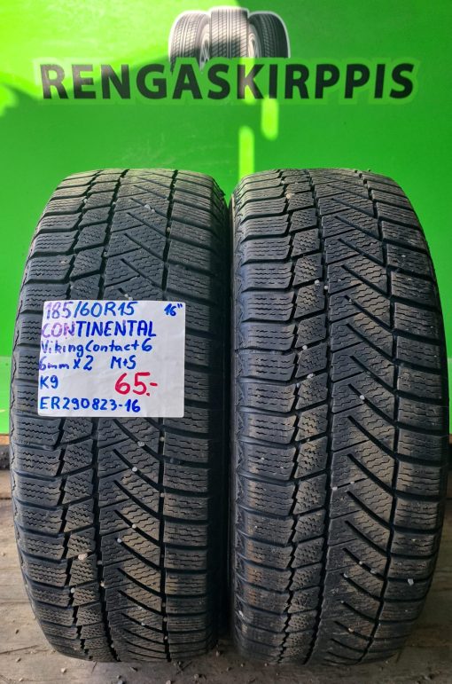 185/60R15 Continental VikingContact 6 M+S kitka 6mm / K9