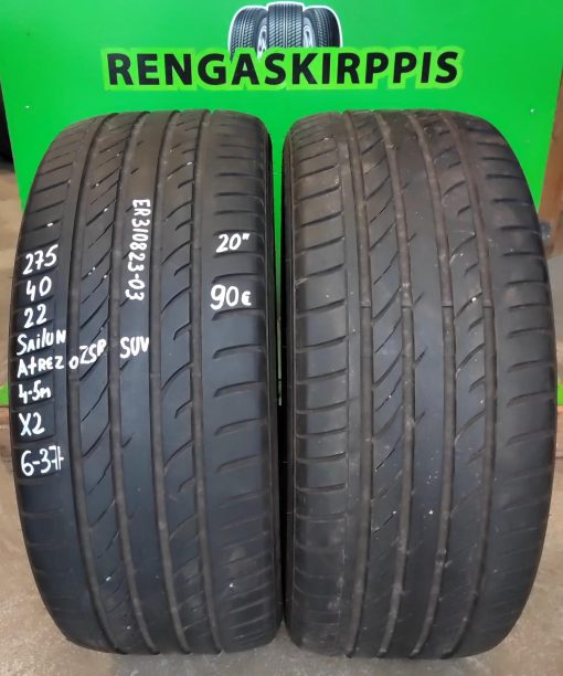 275/40R22 Sailun Atrezzo ZSR SUV kesä 4-5mm / 6-37