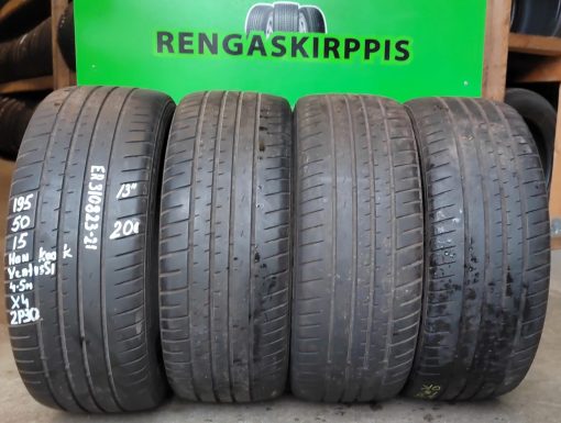 195/50R15 Hankook Ventus S1 kesä 4-5mm / 2P33