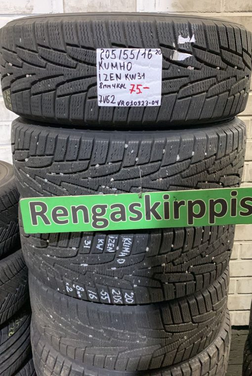 205/55R16 Kumho Izen KW31 kitka 8mm / 7V62
