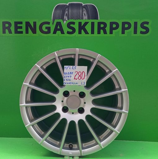 17" 4x0,98 ET40 K72,6 17"x7,5 / L2 5V32