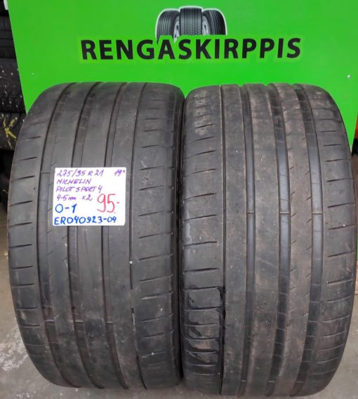 275/35R21 Michelin Pilot Sport 4 kesä 4-5mm / K12