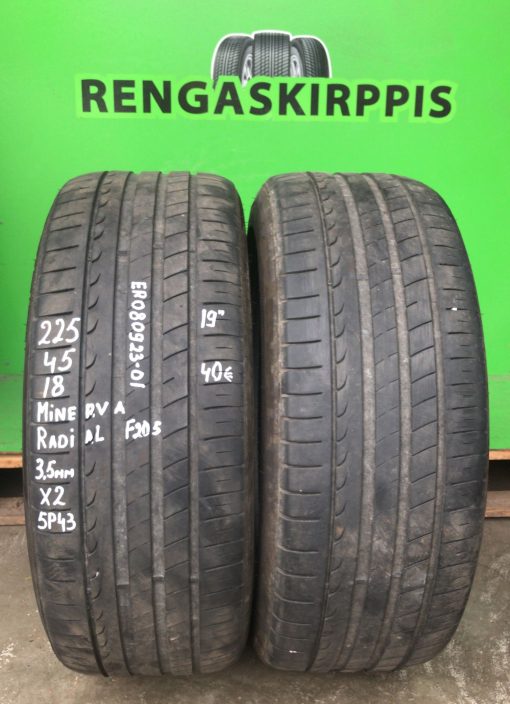 225/45R18 Minerva Radial F205 kesä 3,5mm / 5P43