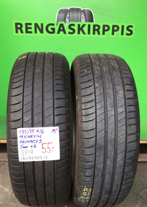 195/55R16 Michelin Primacy 3 kesä 5mm / 3P34