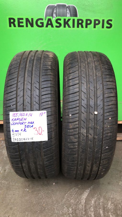 185/60R14 Kapsen Comfortmax S801 kesä 6mm / 3V12