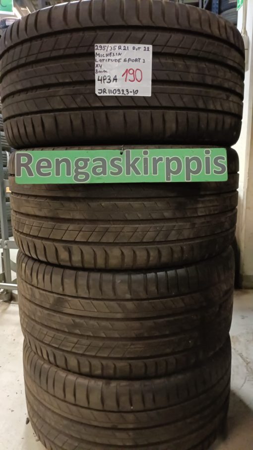 295/35R21 Michelin Latitude Sport 3 kesä 8mm / 4P3A