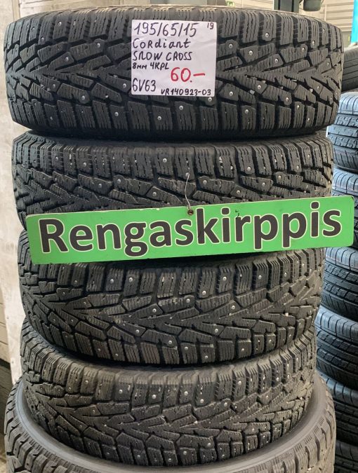 195/65R15 Cordiant Snow Cross nasta 8mm / 6V63
