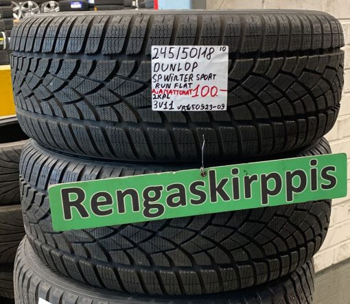 245/50R18 Dunlop SP Winter Sport Runflat kitka ajamattomat / 3V11