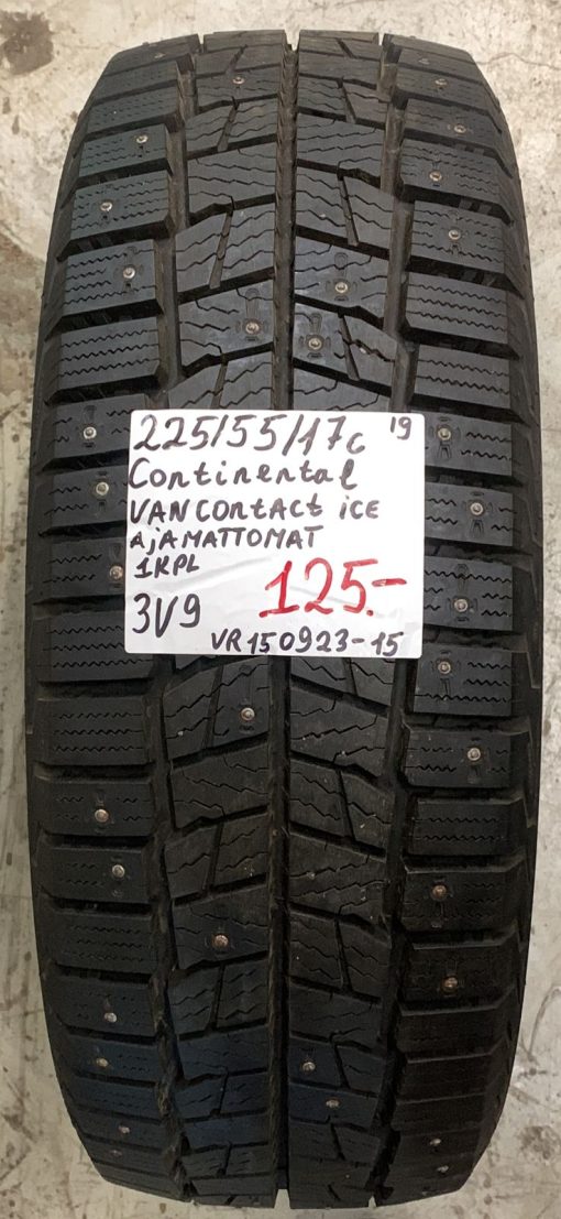 225/55R17c Continental VanContact Ice nasta ajamattomat / 3V9