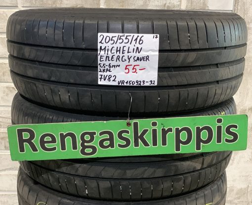 205/55R16 Michelin Energy Saver kesä 5,5-6mm / 7V82