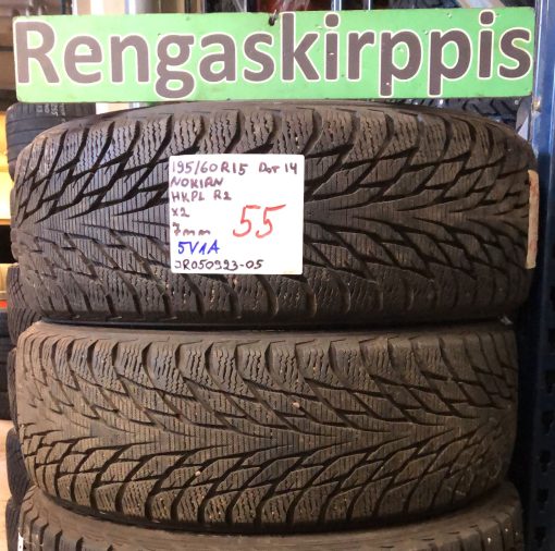 195/60R15 Nokian HKPL R2 kitka 7mm / 5V1A