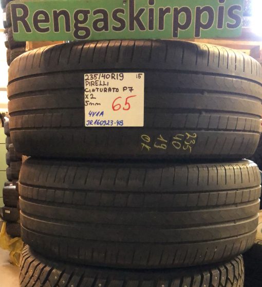 235/40R19 Pirelli Cinturato P7 kesä 5mm / 4V1A