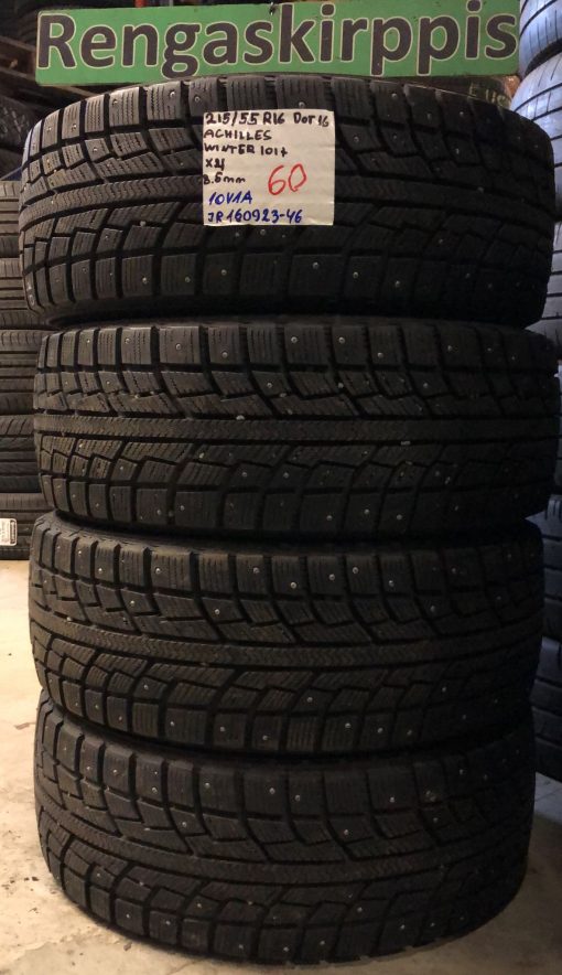 215/55R16 Achilles Winter 101X nasta 8,5mm / 10V1A