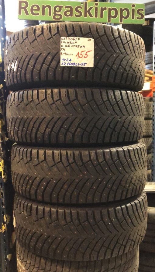 225/50R17 Michelin X-Ice North 4 nasta 8-9mm / 9V2A