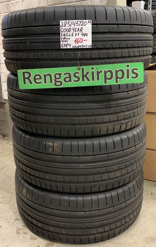 285/45R20 GoodYear Eagle F1 4x4 kesä 7-8mm / 6P84