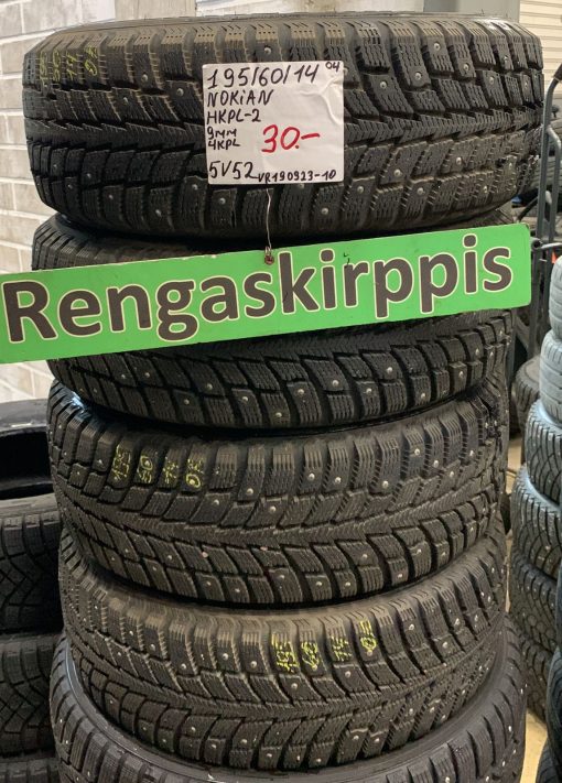 195/60R14 Nokian HKPL 2 nasta 9mm / 5V52