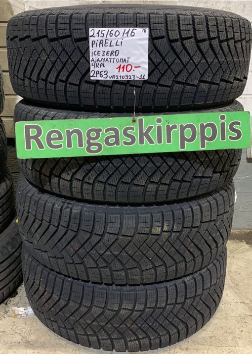215/60R16 Pirelli IceZero kitka ajamattomat / 2P63
