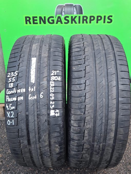 235/55R18 Continental PremiumContact 6 kesä 4,5mm / K15