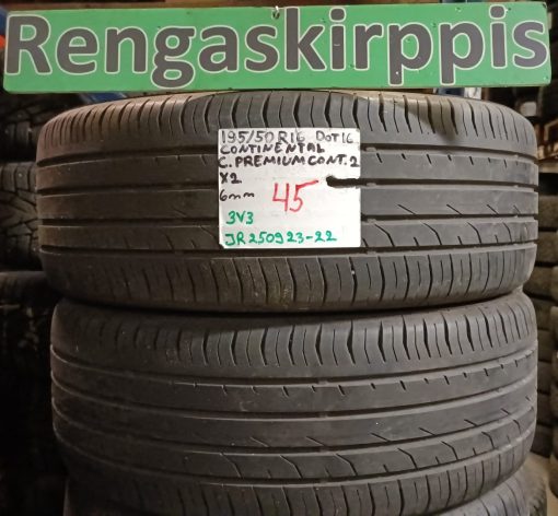 195/50R16 Continental ContiPremiumContact 2 kesä 6mm / 3V3