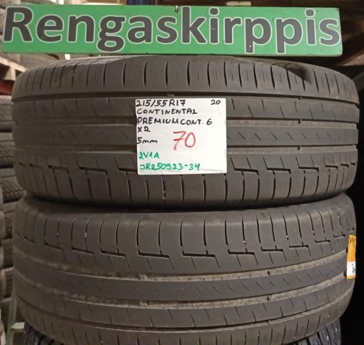 215/55R17 Continental PremiumContact 6 kesä 3,5mm / 2P63