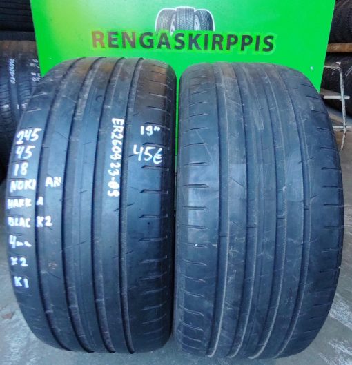 245/45R18 Nokian Hakka Black 2 kesä 4mm / K1