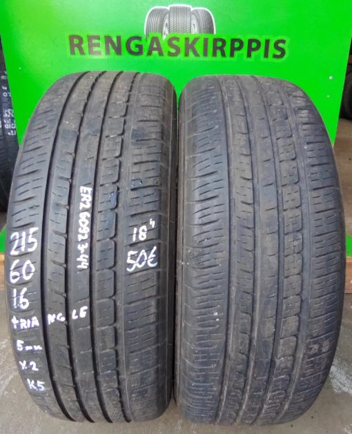 215/60R16 Triangle kesä 5mm / K5