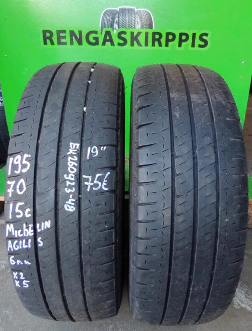 195/70R15c Michelin Agilis kesä 6mm / K5